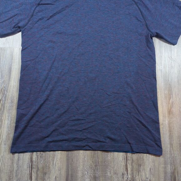 Lululemon Metal Vent Tech T Shirt Mens XL Blue Short Sleeve Athletic Active Gym - Picture 2 of 14
